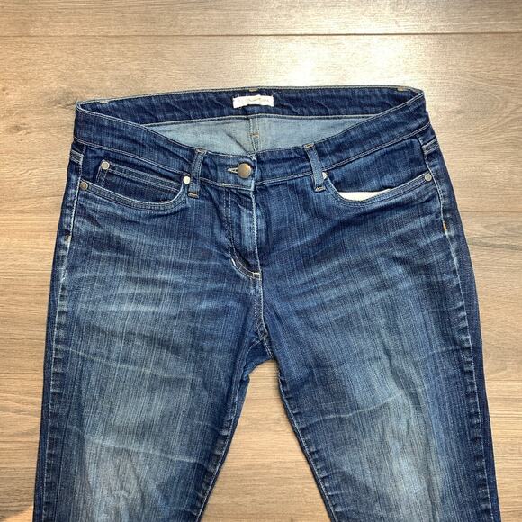 Eileen Fisher Denim Petite Straight Leg Mid Rise Jeans Women's Size 10P - Picture 3 of 7
